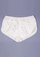 Damen Hot Pants Seide - weiß elfenbein