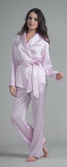 Seiden Pyjama Damen - hellviolett