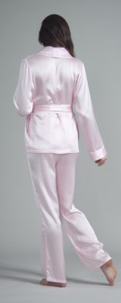 Seiden Pyjama Damen - rosa