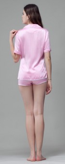 Seidenpyjama Damen - pink